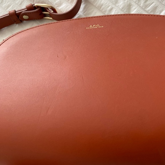APC Demi Lune Bag in Reddish Brown - Picture 9 of 11